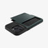 ACS06589 - iPhone 15 Pro Max Case Slim Armor CS in black showing the back with card in slot
